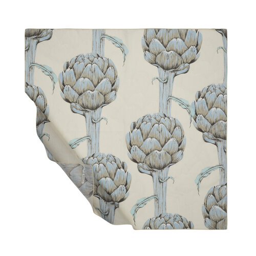 Light Ecru Artichoke Blossom Cotton Scarf