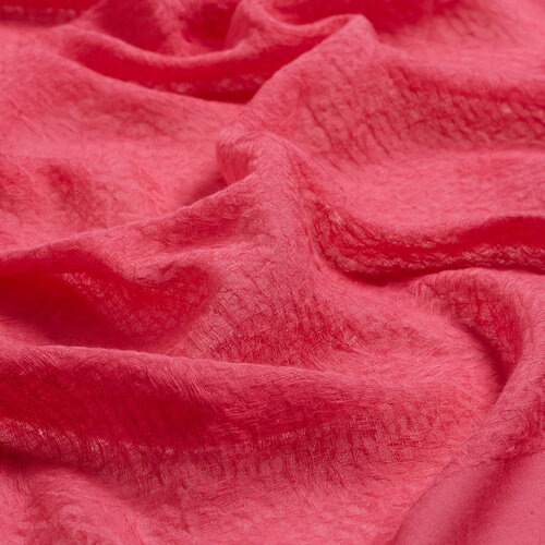 Light Fuchsia Maze Print Cotton Scarf