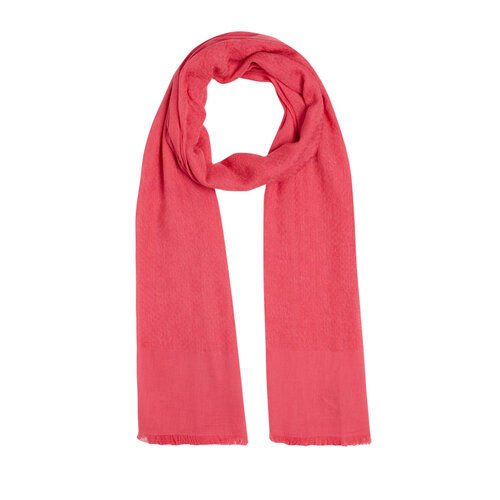 Light Fuchsia Maze Print Cotton Scarf