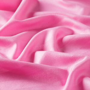 Light Fuchsia Mono Striped Silk Shawl - Thumbnail