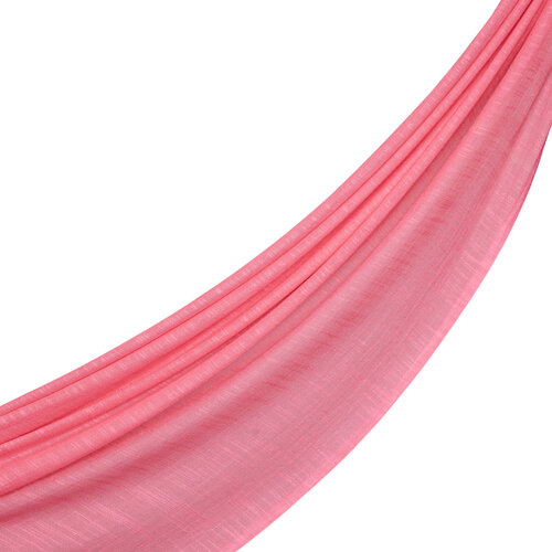 Light Fuchsia Plain Cotton Silk Scarf