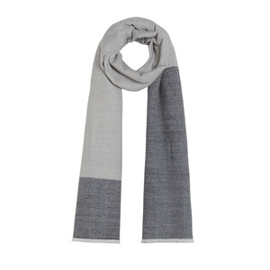 Light Gray Wool Scarf - Thumbnail