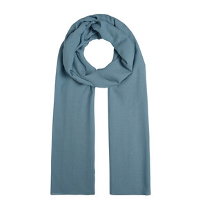 ipekevi - Light İndigo Plain Cotton Scarf (1)