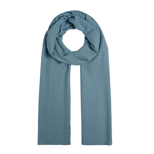 Light İndigo Plain Cotton Scarf 