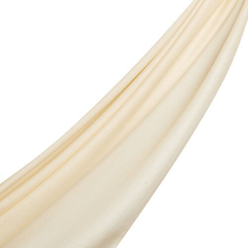 Light Mustard Plain Cotton Silk Scarf