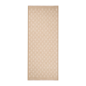 Light Nude IE Monogram Wool Silk Scarf - Thumbnail