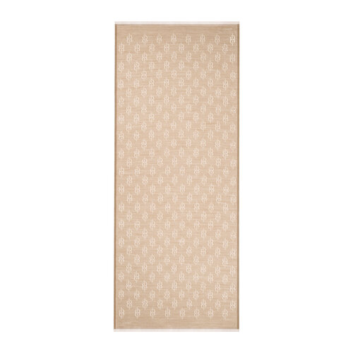 Light Nude IE Monogram Wool Silk Scarf