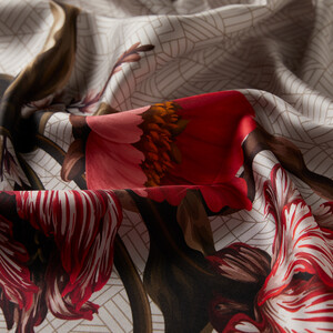 ipekevi - Light Stone Paravane Twill Silk Scarf (1)
