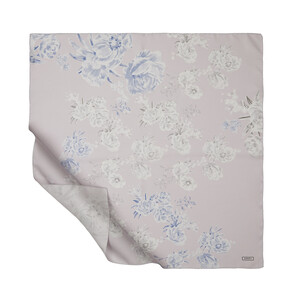 Lila Memories Twill Silk Scarf - Thumbnail