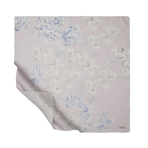 Lila Memories Twill Silk Scarf