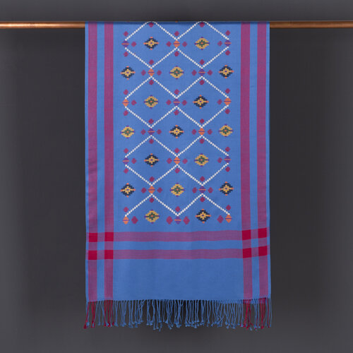 Lilac Carpet Design Cross Stich Prime Silk Scarf