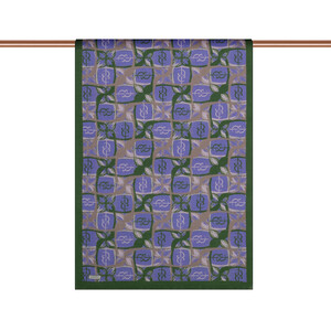 Lilac Emerald Mono Loop Tencel Scarf - Thumbnail