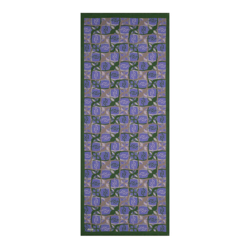Lilac Emerald Mono Loop Tencel Scarf 