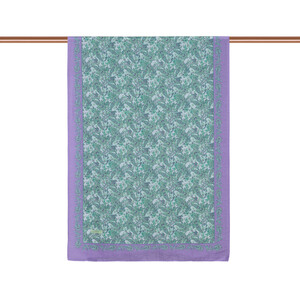 ipekevi - Lilac Green Mezopotamya Model 06 Print Tencel Scarf (1)