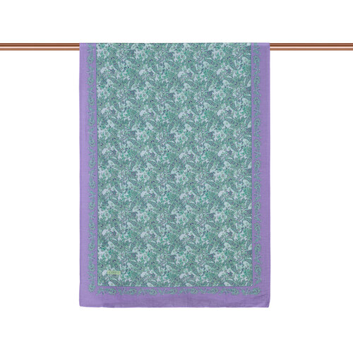 Lilac Green Mezopotamya Model 06 Print Tencel Scarf