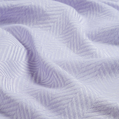 Lilac Herringbone Linen Cotton Scarf