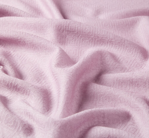 Lilac Ikat Print Wool Silk Scarf
