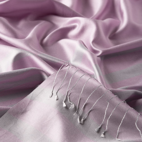 Lilac Meridian Striped Silk Scarf