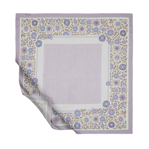 Lilac Mirror Twill Silk Scarf