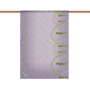 Lilac Mono Ring Print Tencel Scarf - Thumbnail