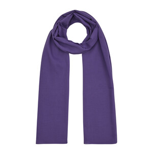 ipekevi - Lilac Plain Cotton Scarf (1)