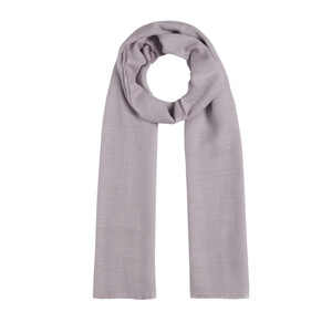 ipekevi - Lilac Plain Cotton Silk Scarf (1)