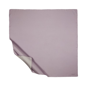 Lilac Plain Silk Twill Scarf - Thumbnail