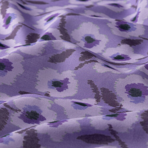Lilac Spring Flowers Cotton Scarf