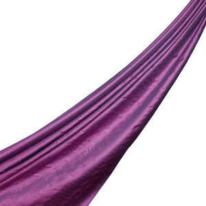 Lilac Stripe Patterned Silk Shawl - Thumbnail