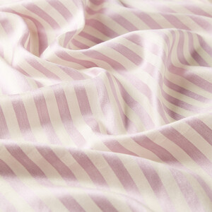 Lilac Striped Silk Scarf Shawl - Thumbnail