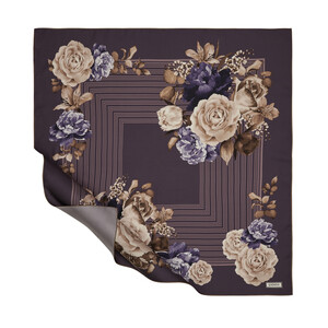 Lilac Versailles Gardens Twill Silk Scarf - Thumbnail