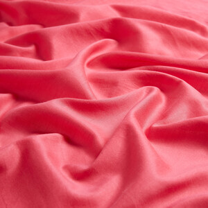 Lily Pink Plain Cotton Silk Scarf - Thumbnail