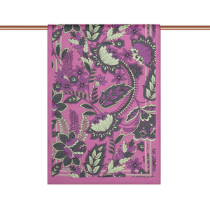 Lily Pink Royal Ivy Pattern Tencel Scarf - Thumbnail
