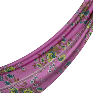 ipekevi - Lily Pink Spring Frame Print Tencel Scarf