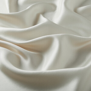 Linen Plain Silk Twill Scarf - Thumbnail
