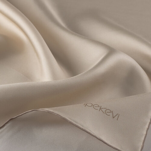 Linen Plain Silk Twill Scarf