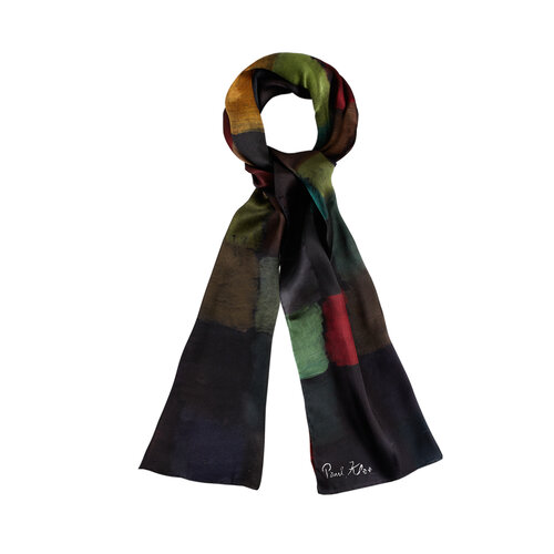 May Picture Satin Silk Scarf