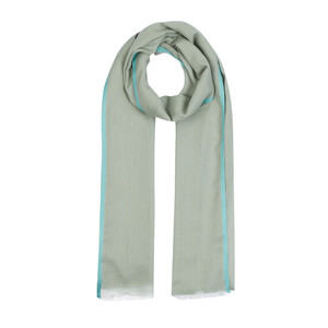 ipekevi - Menthol Bordered Modal Silk Scarf (1)