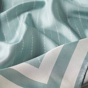 Menthol Cream Signature Silk Twill Scarf - Thumbnail