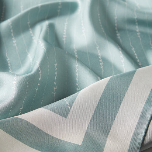 Menthol Cream Signature Silk Twill Scarf