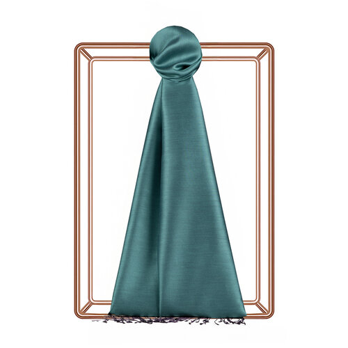 Menthol Fig Purple Reversible Silk Scarf