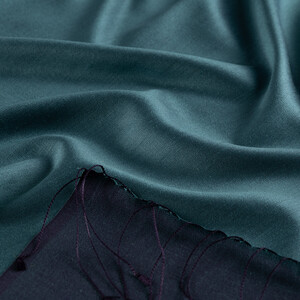 Menthol Fig Purple Reversible Silk Scarf - Thumbnail