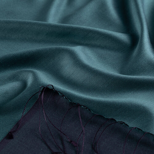 Menthol Fig Purple Reversible Silk Scarf