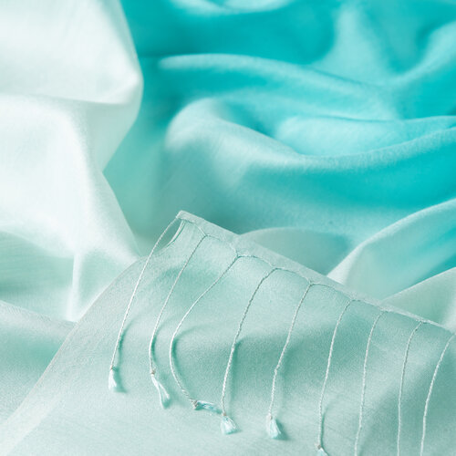 Menthol Gradient Silk Scarf