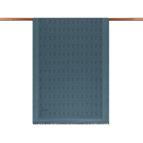 Menthol IE Monogram Cotton Silk Scarf