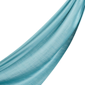 Menthol Plain Cotton Silk Scarf - Thumbnail