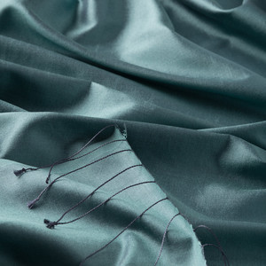 Menthol Plain Silk Scarf - Thumbnail