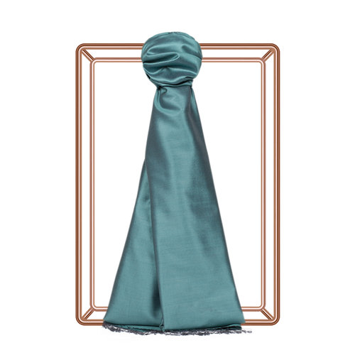 Menthol Plain Silk Scarf