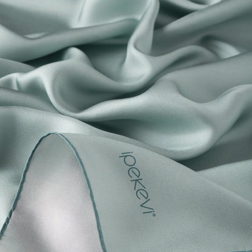 Menthol Plain Silk Twill Scarf