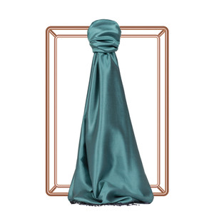 Menthol Reversible Silk Scarf - Thumbnail